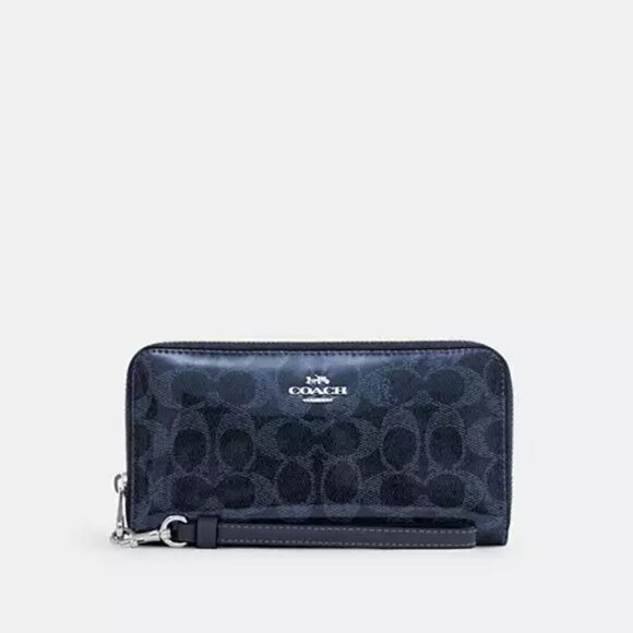 Coach Long Zip Around Wallet - Picture 1 of 5